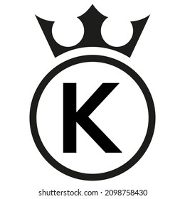 Simple Round Logo, Letter K, Victor.