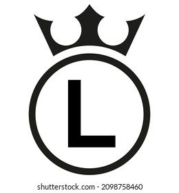 Simple Round Logo, Letter L, Victor.