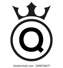 Simple Round Logo, Letter Q, Victor.