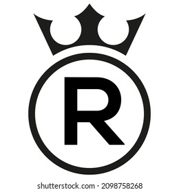 Simple Round Logo, Letter R, Victor.
