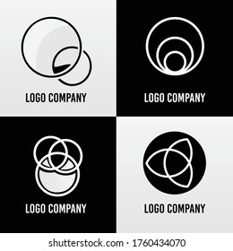 simple round logo. vector illustration