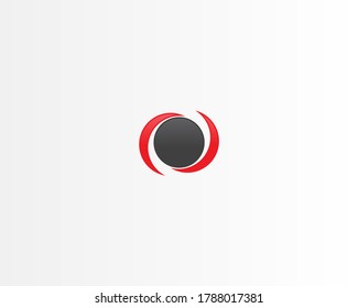 Simple round vector logo design template