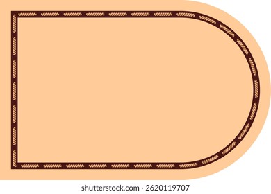 A simple rounded label design suitable for various product packaging.