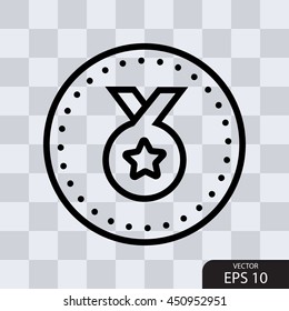 Simple rounded mobile app medal icon