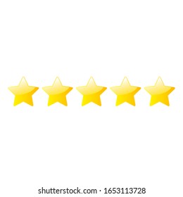 Simple rounded star rating. With outlines makes the stars