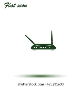 Simple router icon. 