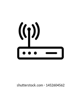 Simple Router Icon Flat Style