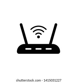 Simple Router Vector Icon Design Template