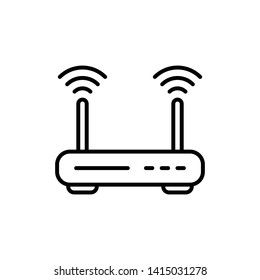 Simple Router Vector Icon Design Template