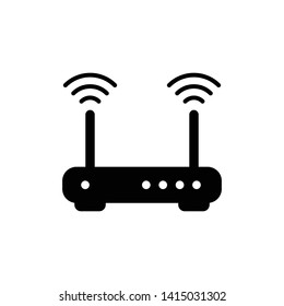Simple Router Vector Icon Design Template