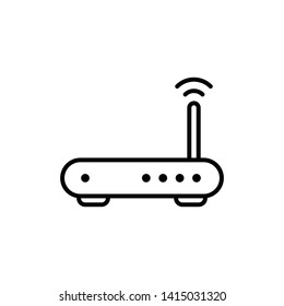 Simple Router Vector Icon Design Template