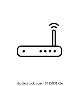 Simple Router Vector Icon Design Template