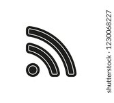 Simple RSS Vector Icon