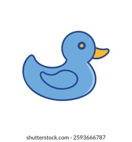 Simple rubber duck icon designed for bathing.)