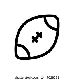 Simple Rugby icon. The icon can be used for websites, print templates, presentation templates, illustrations, etc