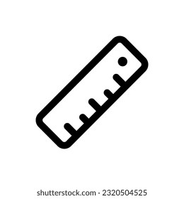 Simple Ruler icon. The icon can be used for websites, print templates, presentation templates, illustrations, etc