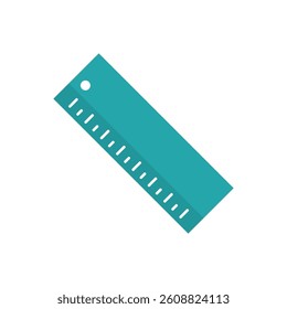 Simple Ruler Icon Vector Template