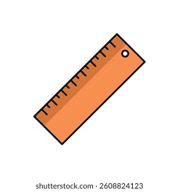 Simple Ruler Icon Vector Template