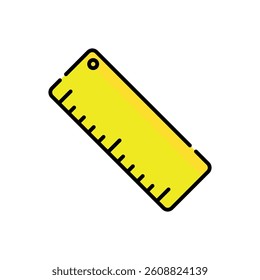 Simple Ruler Icon Vector Template