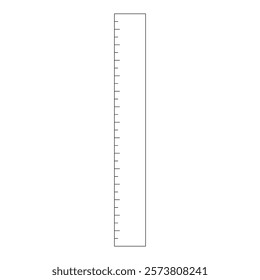 Simple Ruler Illustration, Icon, Stationery, Line Art