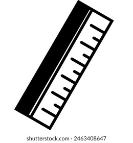 simple ruler or scale vector icon for your project with white background.