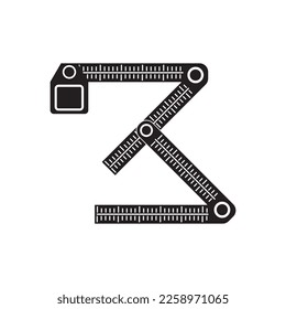 Simple ruler symbol,icon vector illustration template design.