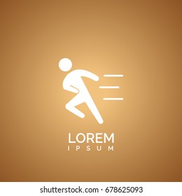 Simple Runner Icon Stock Vector (Royalty Free) 678625093 | Shutterstock