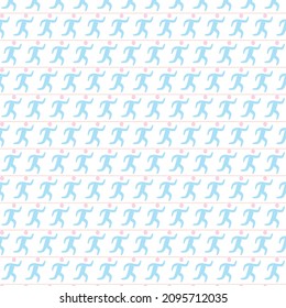 Simple running pattern design and background art