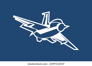 simple Russian fighter jet icon vector illustration