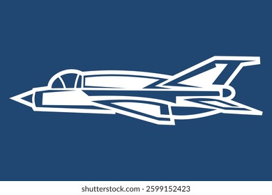 simple Russian fighter jet icon vector illustration