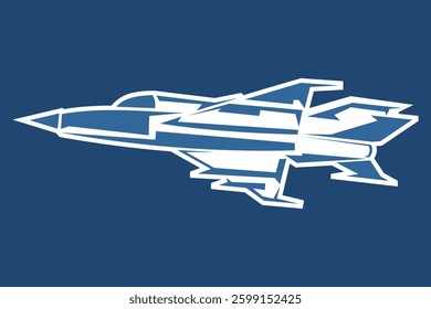 simple Russian fighter jet icon vector illustration