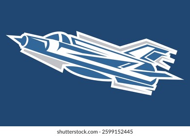 simple Russian fighter jet icon vector illustration