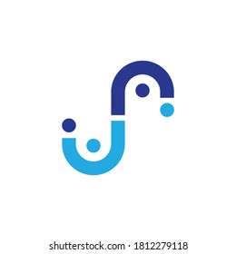 Simple S letter logo for identity