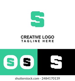 Simple S logo template for small business