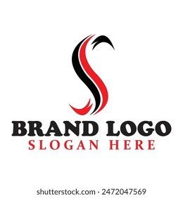 Diseño de Plantilla de Ilustración vectorial de logotipo S simple