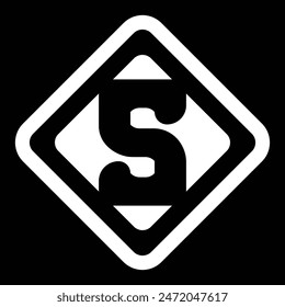 Diseño de Plantilla de Ilustración vectorial de logotipo S simple