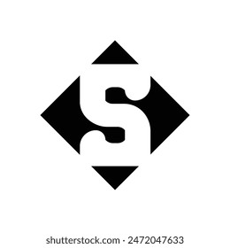 Simple S logo vector illustration template design