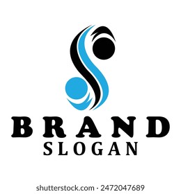 Einfaches S-Logo-Vektorillustration-Vorlage-Design