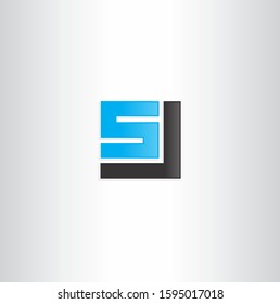 Simple S vector logo symbol design in square concept