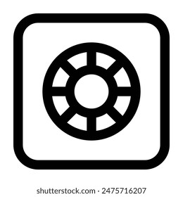 Einfaches Safety Box-Symbol. Das Symbol kann für Websites, Druck-Vorlagen, Präsentations-Vorlagen, Illustrationen, etc. verwendet werden