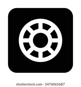 Simple Safety Box icon. The icon can be used for websites, print templates, presentation templates, illustrations, etc