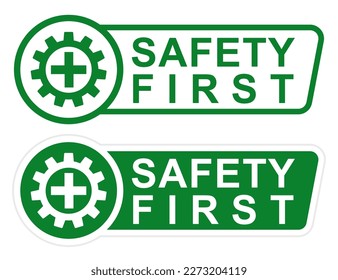 diseño de señalización de seguridad simple primer signo imprimible para trabajadores seguros en el lugar de construcción de fábrica cartel de cartel