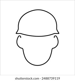 simple safety helmet vector icon design