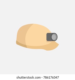Simple Safety Helmet Vector Illustration Graphic Design
