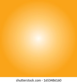 Simple Saffron Yellow Color Themed Metal Radial Gradient Texture In Square Illustration In Vector.