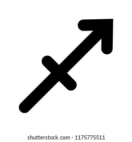 Simple Sagittarius Horoscope Symbol Icon