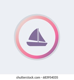 simple Sailboat icon