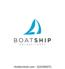 Simple Sailing Boat Logo Vector Stock Vector Illustration of nautical