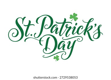 simple Saint Patricks Day lettering calligraphy