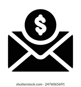 Simple Salary icon. The icon can be used for websites, print templates, presentation templates, illustrations, etc